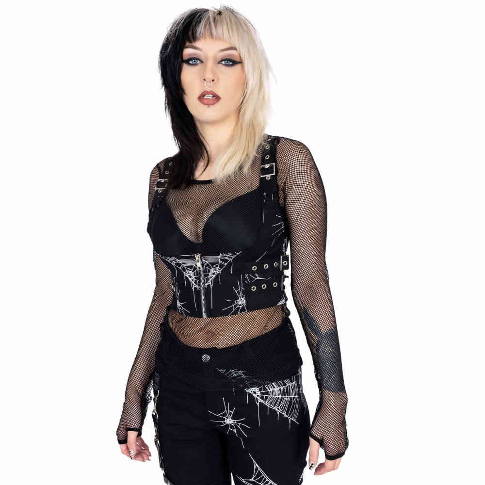 Heartless - Arhana Mouwloze top - Zwart